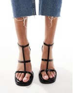Narate gladiator high heeled sandals in black