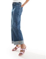 kitten heel double buckle strap mules in pink